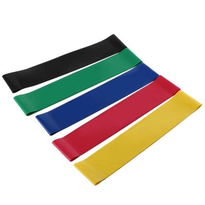 5pcs Elastic Resistance Bands Rubber Band Fitness Gym Equipm