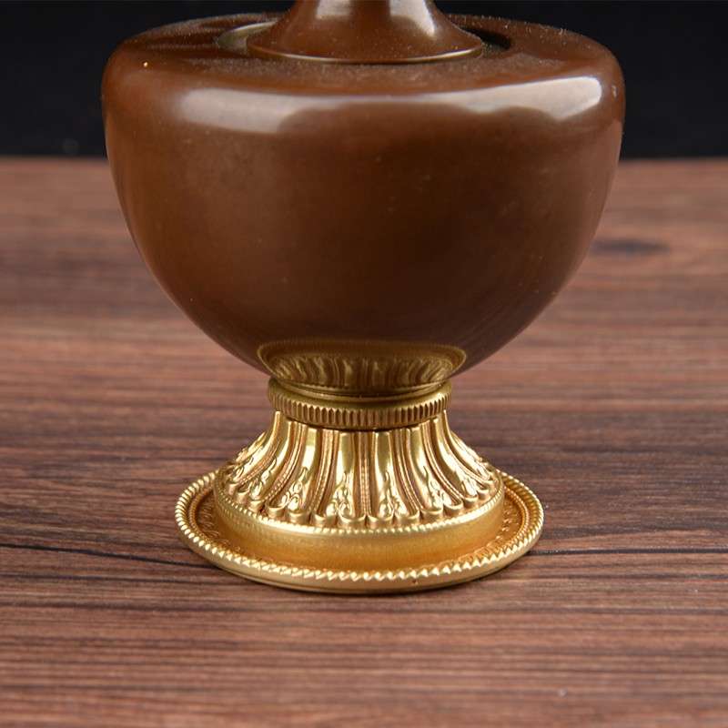 慧宝纯铜贲巴壶藏传用纯铜贲巴壶藏族密宗法器净水瓶家用供奉摆件