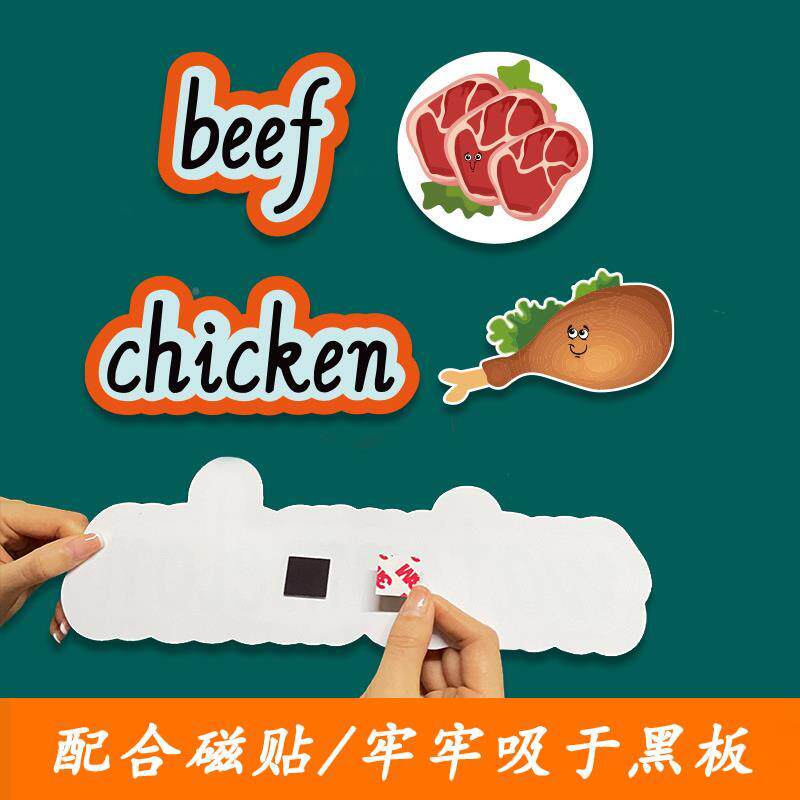 PEP人教版四年级上册小学英语单字卡片句子公开课板书设计黑板贴