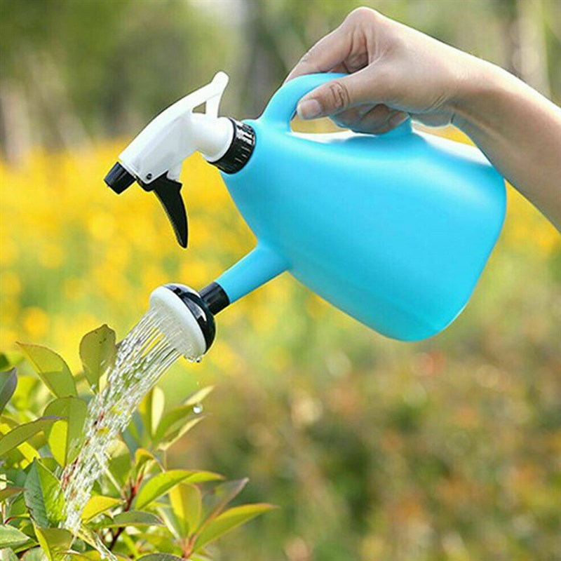 2 in 1 Plastic Watering Can Indoor Garden Plants Pressure Sp