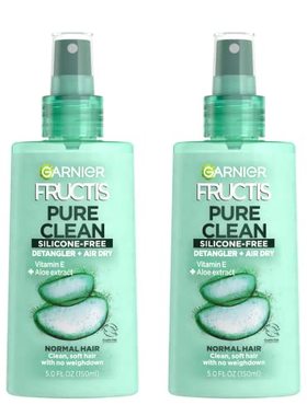 Garnier 头发护理 Fructis 纯净清洁柔软剂 + 风干 无缠结或毛躁