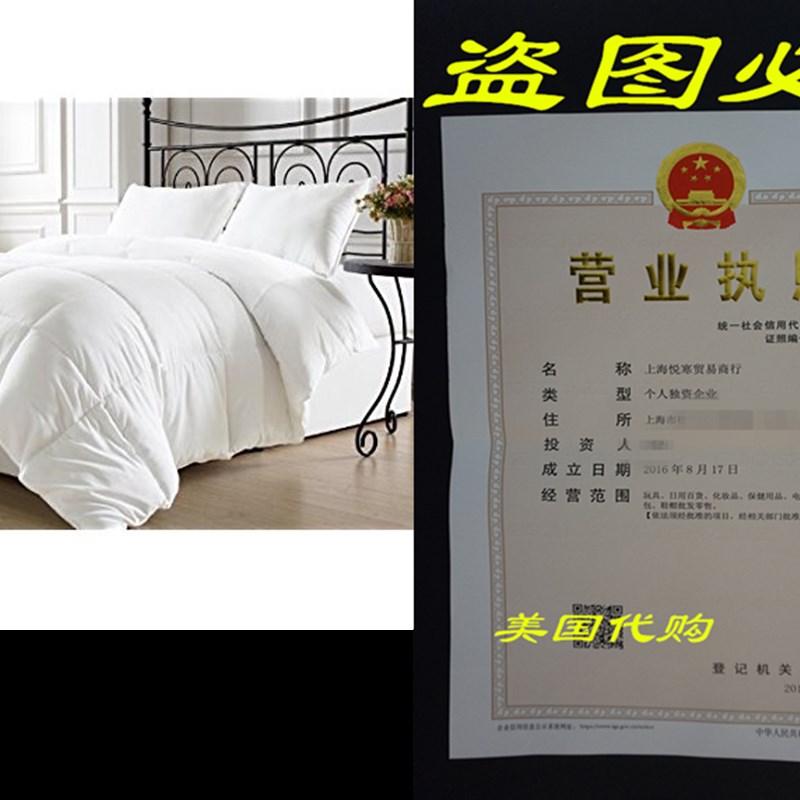 Chezmoi Collection King Goose Down Alternative Comforter wi