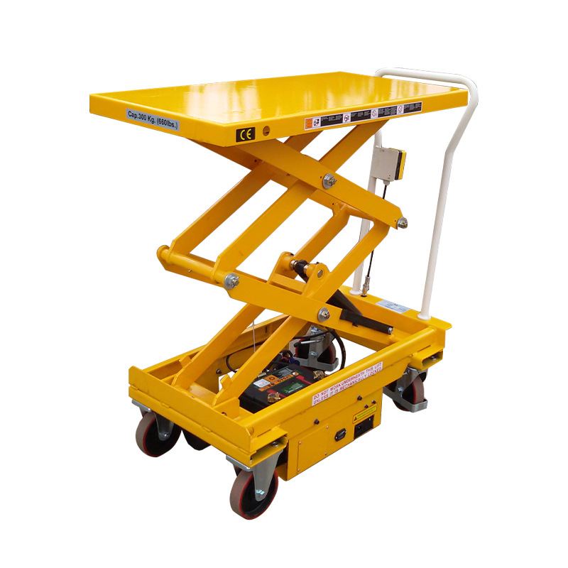 手动平台车液压升降车升降模具工作推车手推车手动起重升降平台车