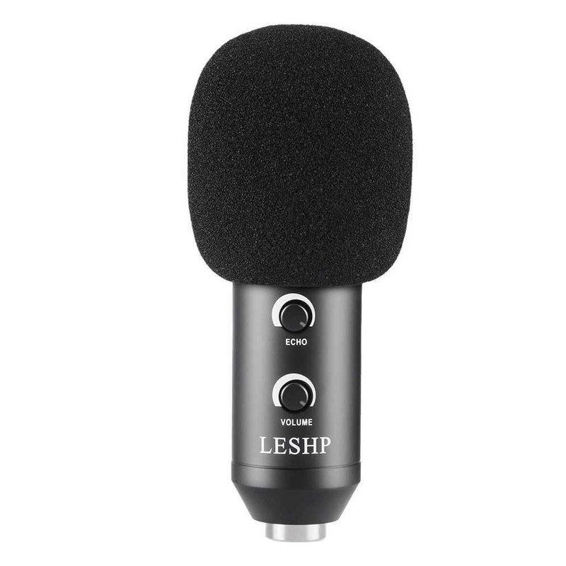 LESHP Black Volume Reverberation Condenser Network K Song De