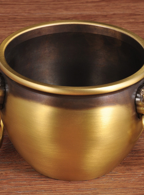 全铜故宫缸摆件风水聚宝盆铜米缸招财家居客厅玄关装饰品乔迁礼品