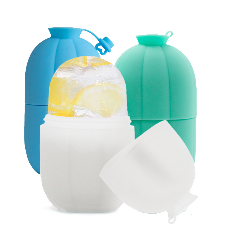 Silicone Ice Cube Trays Ice Massage Cups Face Massager Rolle