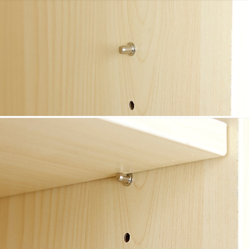 层板拖钉橱柜隔板托家具柜子配件活动免钉玻璃板托销子三合一中轴