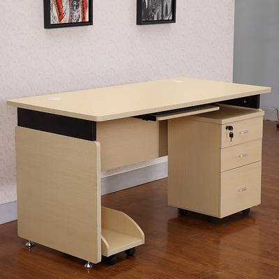 单人办公桌台式现代简约家具书桌时尚电脑桌财务办公职员桌椅组合