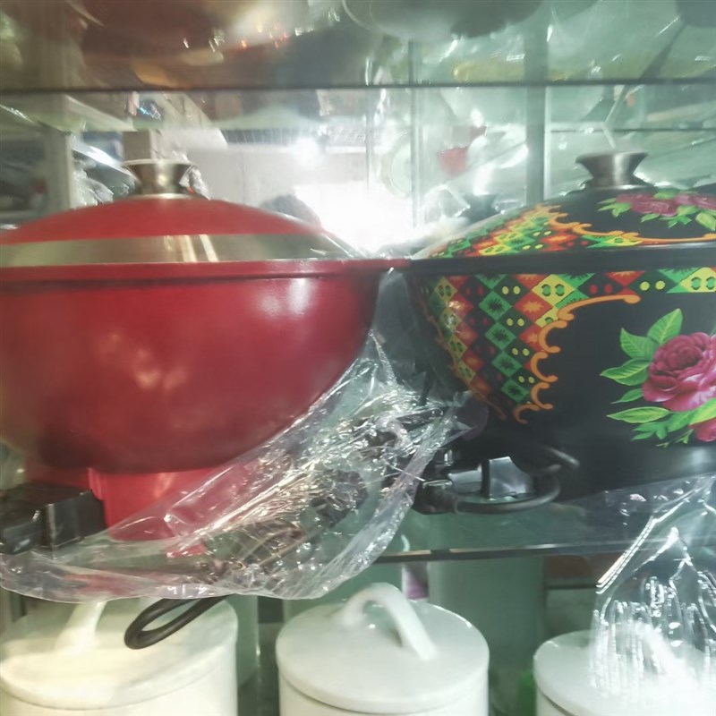 新疆抓电锅多功能料理锅蒸煮炖肉火锅炒锅家用不沾锅插电锅电锅