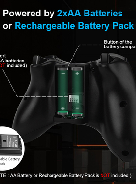 For Xbox 360 Wireless Gamepad Remote Controller + Receiver f