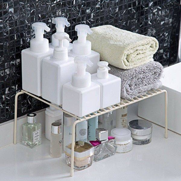 Iron Closet Bottles Organizer Kitchen Shelf Holder Racks