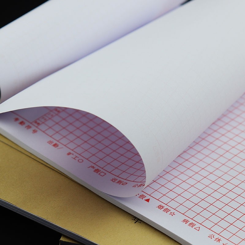 员工考勤表工作签到表上午下午加班登记表考勤簿排班表员工记工本