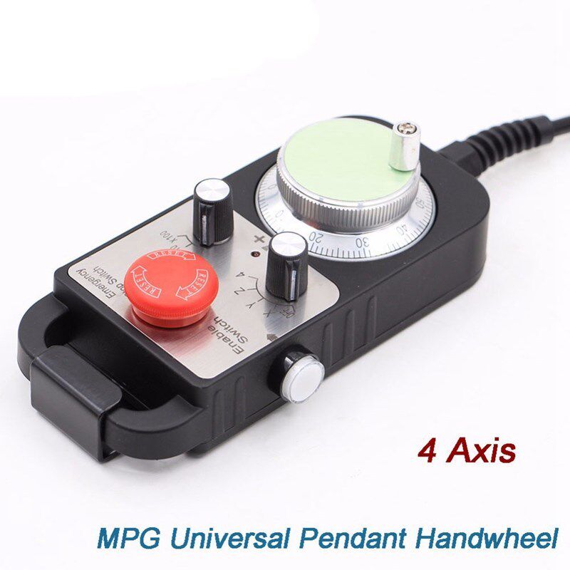 Universal Cnc 4 Axis Mpg Pendant Hand Wheel 100 Pulse 5V &am