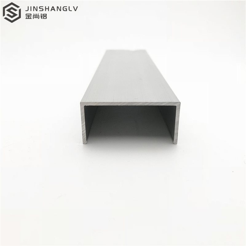 新品u型槽54x2k边x2铝边扣条玻A璃卡槽u形包槽铝合金型材5框u槽铝