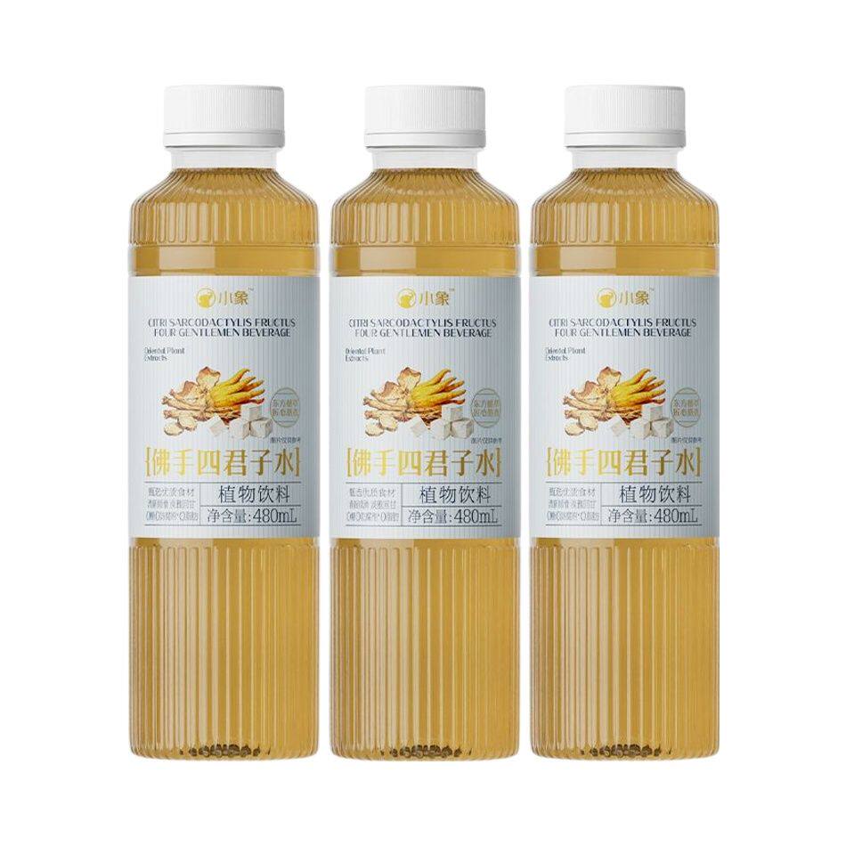 小象佛手四君子水佛手果甘草橘皮茯苓党参植物饮料淡雅回甘3瓶