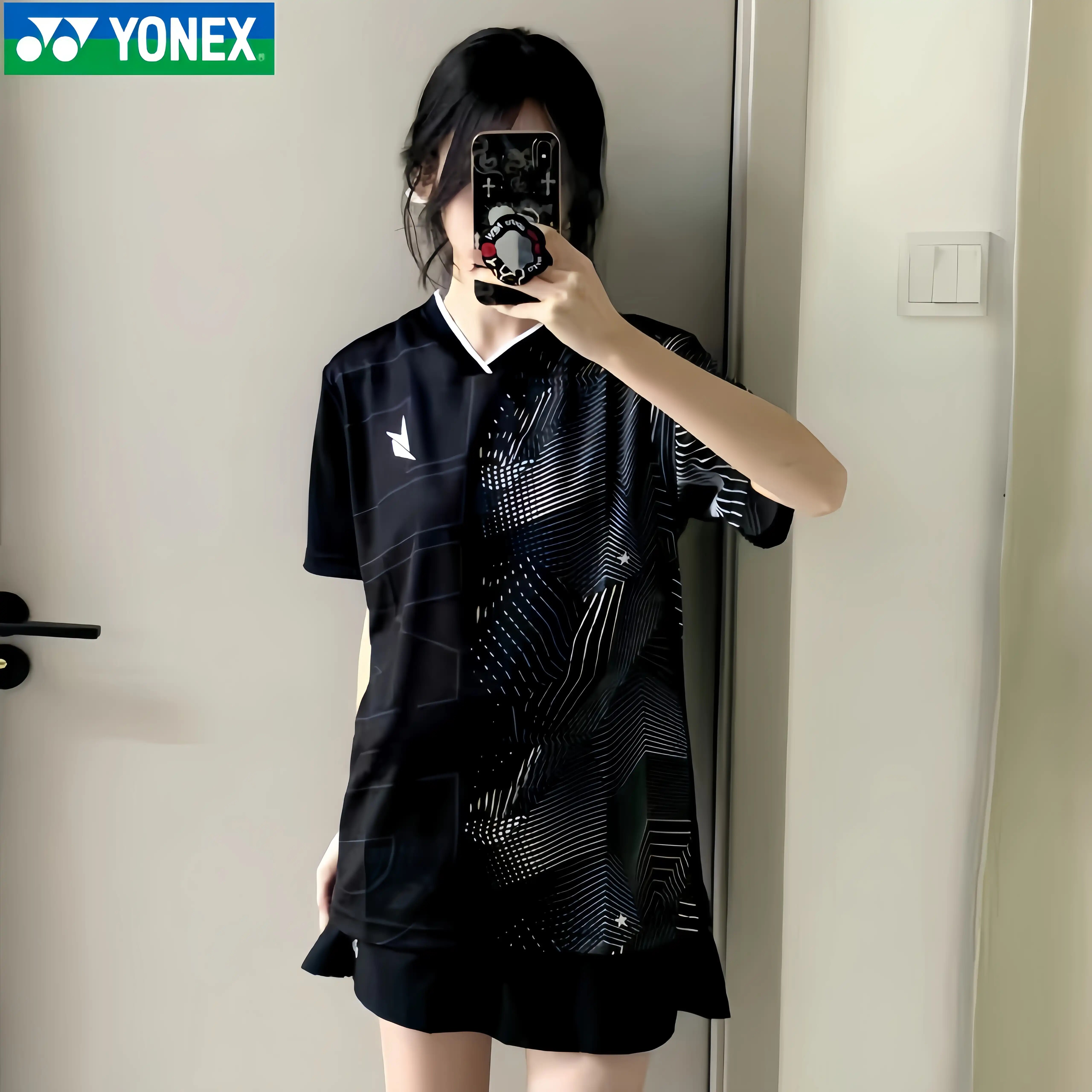 YONEX尤尼克斯羽毛球服套装yy男女T恤通用林丹同款速干比赛训练服