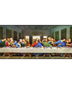装画晚的餐挂达芬奇世界名画教堂油画客厅3200000饰画卧室艺术墙