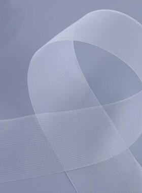 窗帘配件折窗饰辅8cm加厚尼龙罗马带圈打孔透明布YSJ带韩筒折S料