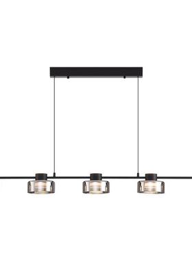 意式极简全铜餐吊灯现代厅简约吧台北设计师端一字玻璃高长欧条灯