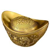 店宝存钱1287罐招财家居铺黄装 铜元 宝摆件客厅金元 饰艺工品大号铜