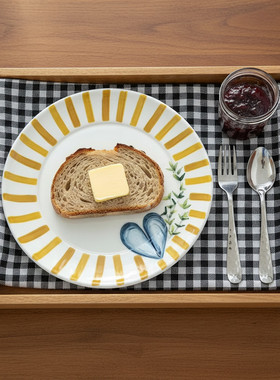 ins风陶瓷盘子西餐盘甜点蛋糕盘意面盘家用菜盘碟子儿童餐具餐盘