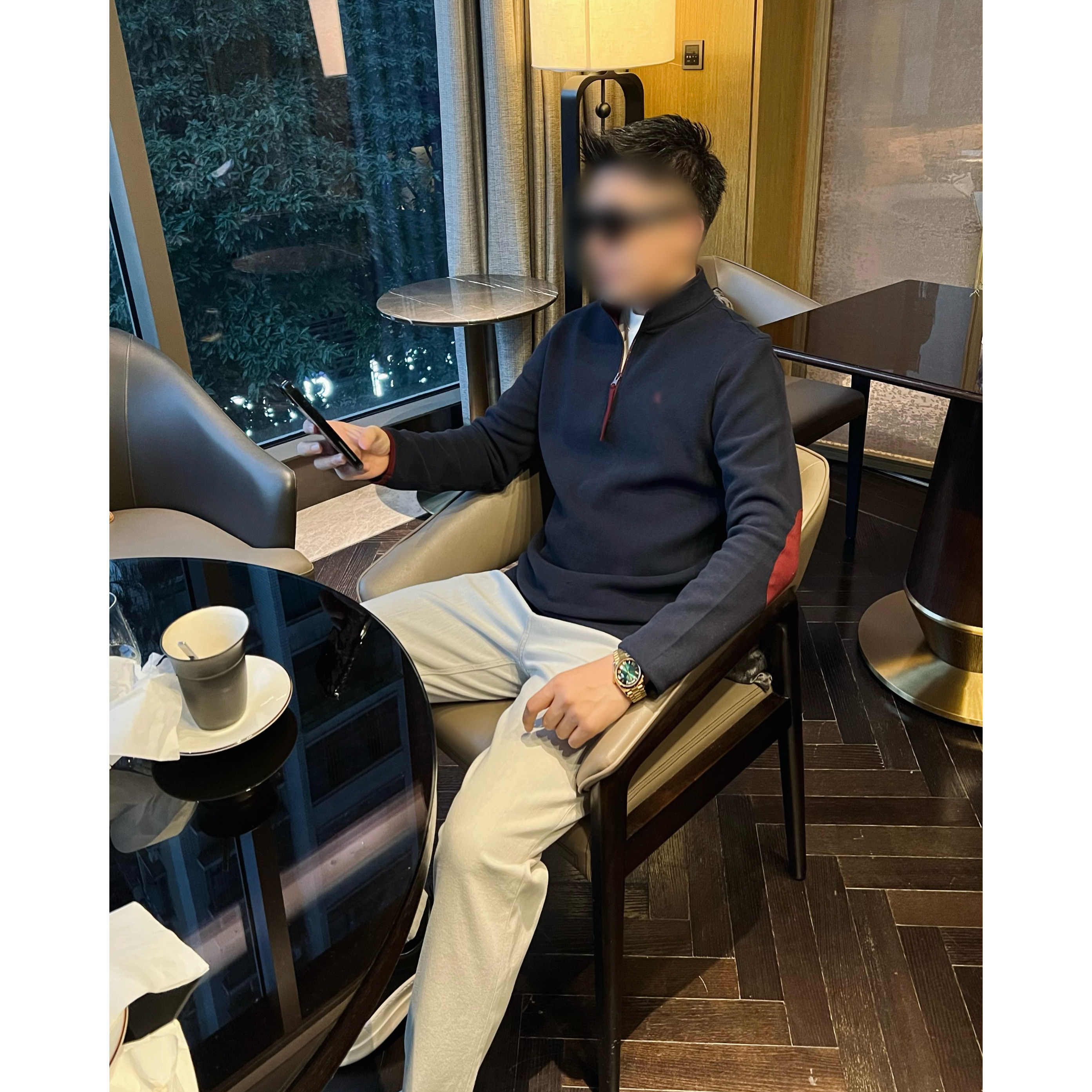 直播款-【新年红马】冬季混纺420g加厚长袖卫衣上衣高级感男装