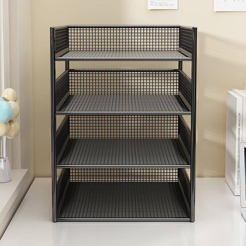 隆泽文件收纳架办公桌置物架办公用品大全文件收纳办公桌收纳文件