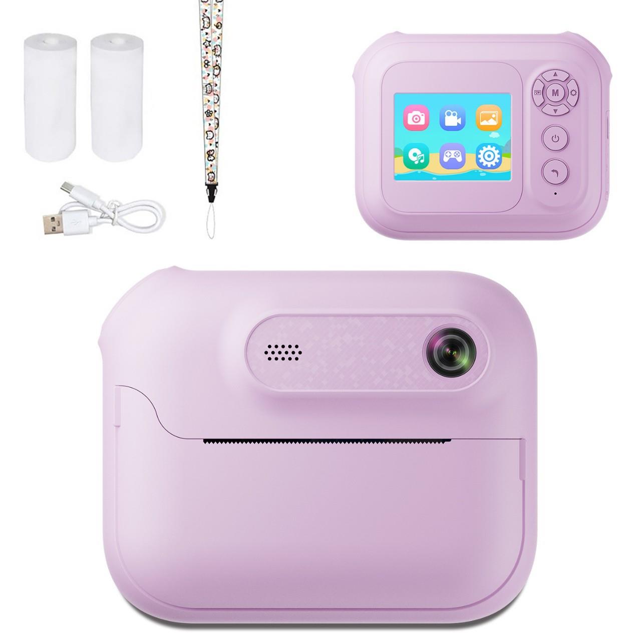 新品S8打印相机拍立得儿童相机可拍照直接打印黑白照片打印照相机