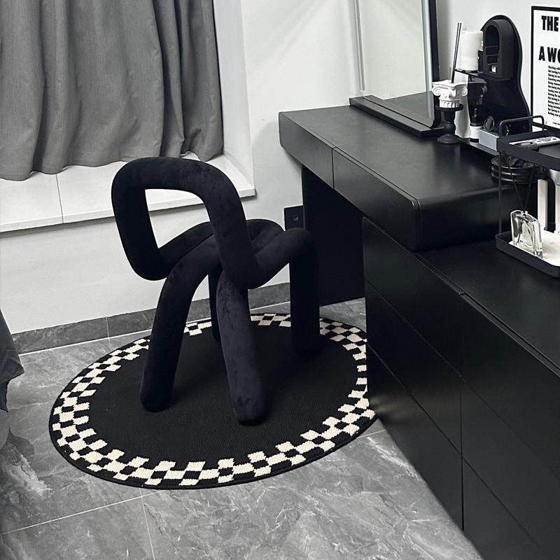 几何圆形地垫毯现代简约客厅地毯卧室吊篮转椅垫电脑椅垫圆地毯垫