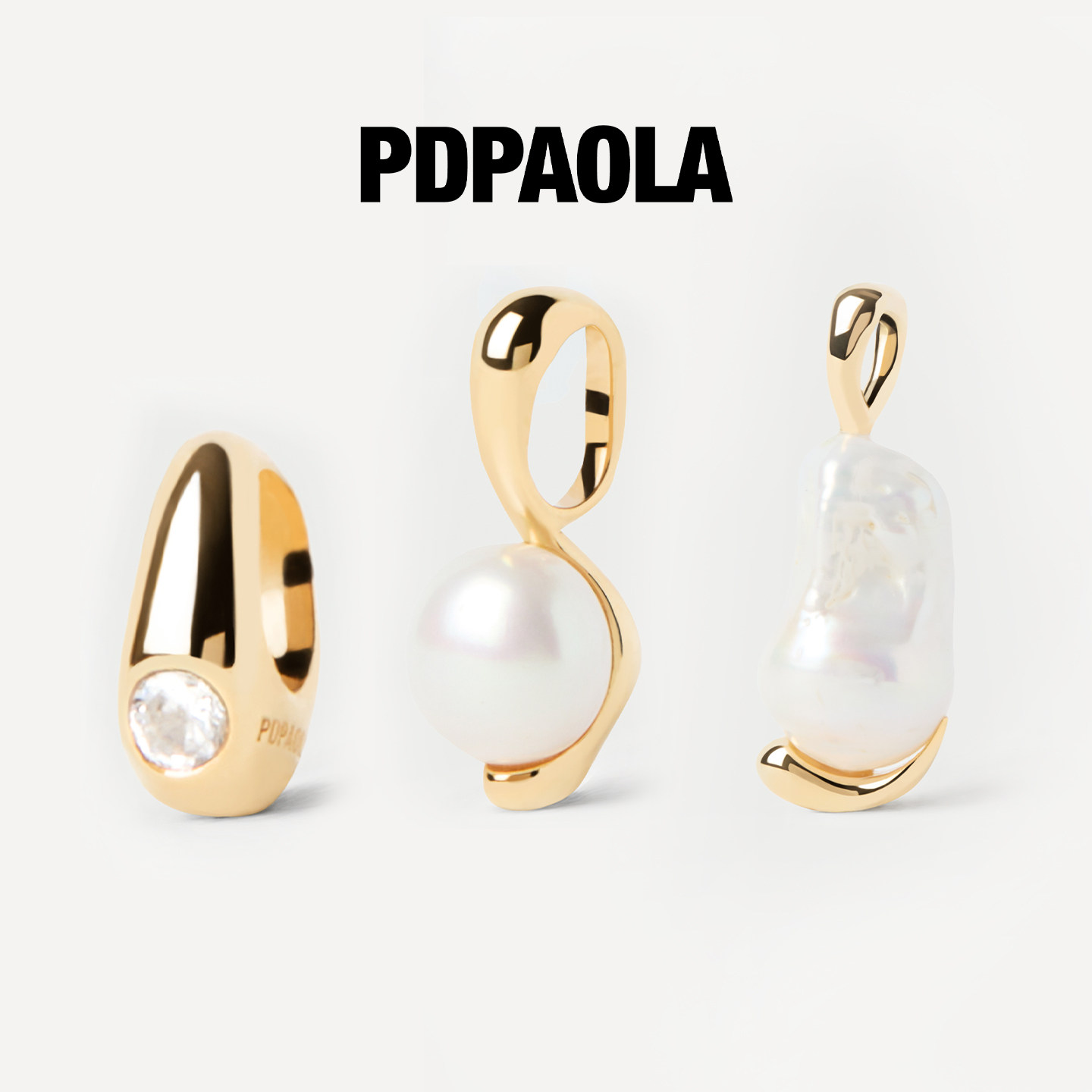 PDPAOLA天然淡水养殖珍珠吊坠图片