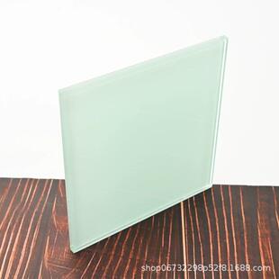 厂家透明超白圆形玻璃抗冲击白色烤漆耐磕碰耐划痕钢化玻璃