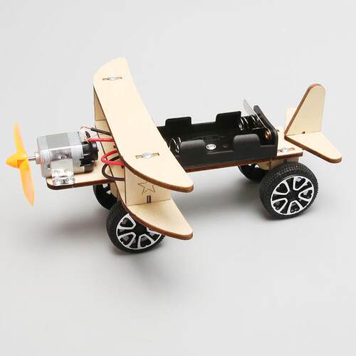 科技小制作电动滑行飞机手工信天翁飞机模型实验材料学生玩具