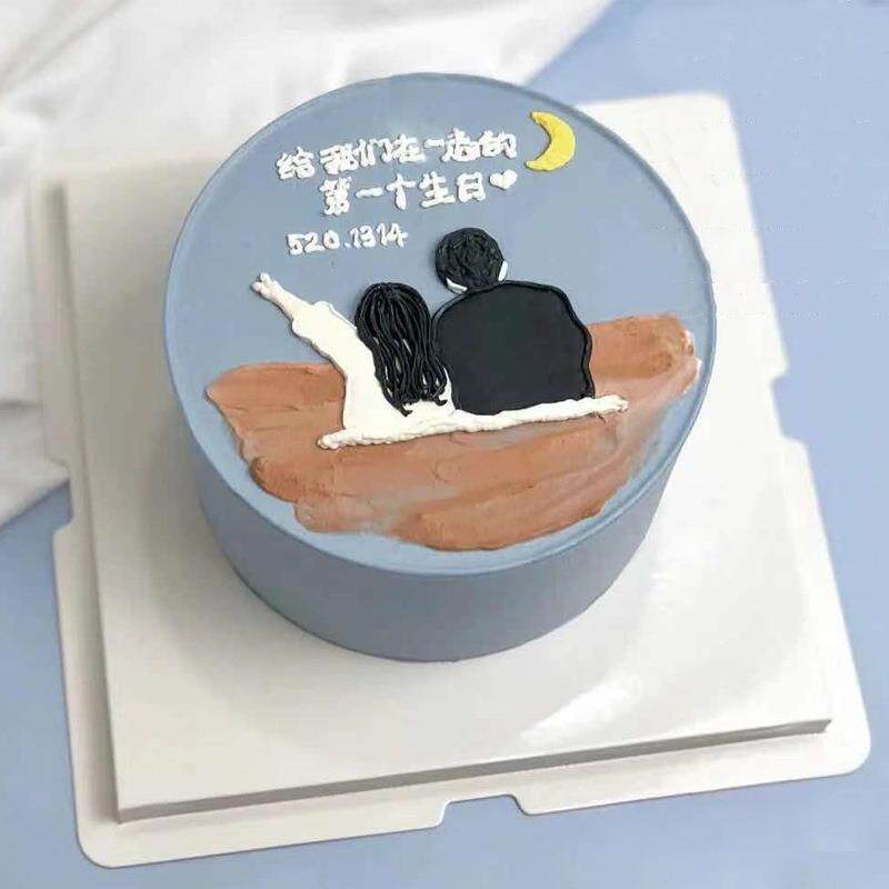 超人恐龙怪兽开心鸭不管几岁开心万岁七夕小熊蛋糕装饰摆件