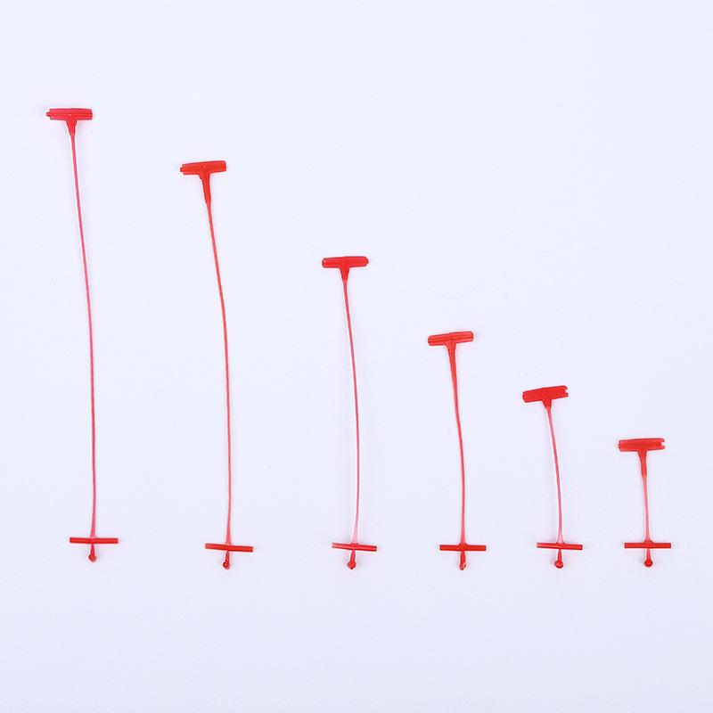 红色胶针吊牌枪 服装商标标签套环绳 吊牌红色工字型枪打胶针现货