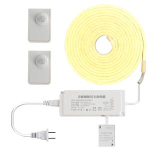 楼梯感应灯带无线自粘双头踢脚踏步扶手照明插电灯条地脚线免接线