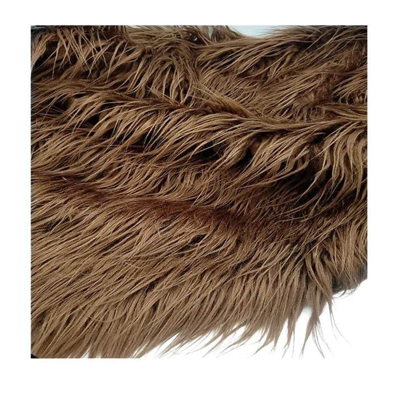 现货仿滩羊毛落水长毛布料萝卜丝人造毛抱枕长毛绒假毛面料