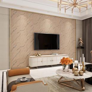 新款 影视墙大理石纹3D立体壁纸家用客厅卧室现代简约鹿皮绒墙纸