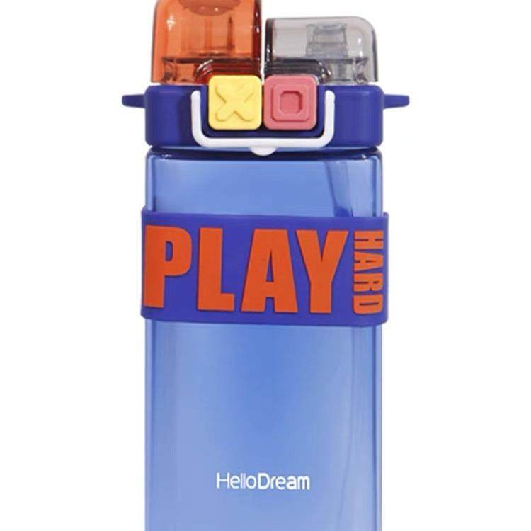 方形tritan水杯儿童女高颜值双饮杯夏季杯子外出便携吸管杯塑料杯,户外/登山/野营/旅行用品,水杯,淘宝优惠券,粉丝福利购,淘宝优惠卷