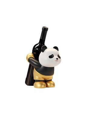 轻奢酒柜装饰品摆件创意熊猫酒架客厅玄关电视柜搭配工艺品红酒架