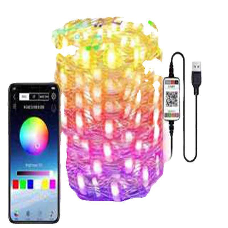 APP蓝牙铜线灯串led灯RGB七彩同步音乐声控USB彩灯,节庆用品/礼品,装饰灯,淘宝优惠券,粉丝福利购,淘宝优惠卷