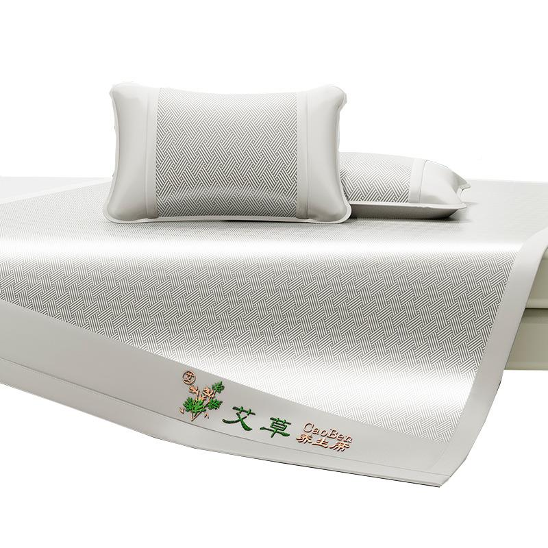 艾草冰丝凉席三套夏床XL-2025单席软席可子水洗抖音爆款天件