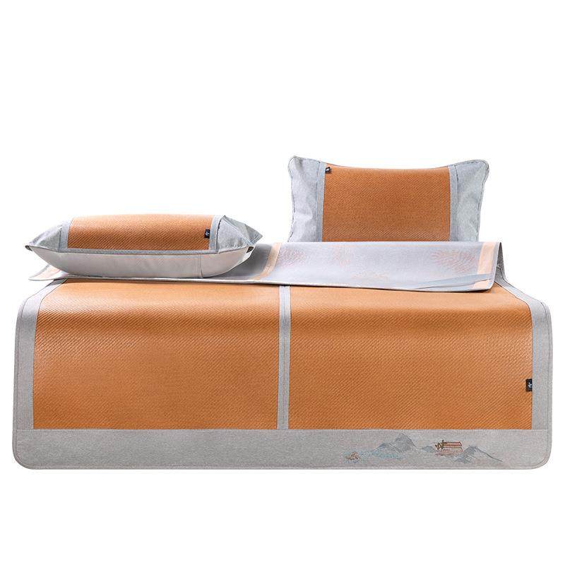 家纺席子单双人大床夏季双面凉席冰麻席冬夏两用咖色家用藤席,床上用品,藤席,淘宝优惠券,粉丝福利购,淘宝优惠卷