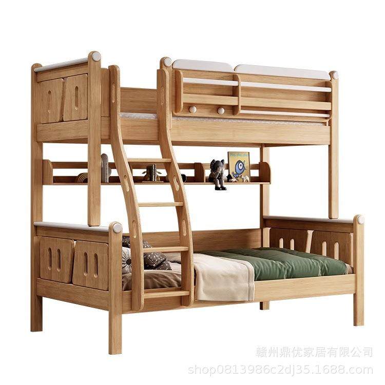 全实木子母床双层床小户型上下铺橡胶木儿童护栏床高低床上下床,住宅家具,高低/子母床,淘宝优惠券,粉丝福利购,淘宝优惠卷