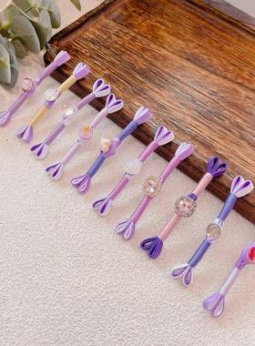 紫色燕尾扣钮扣盘扣一字扣大耳朵蝴蝶结扣礼盒服饰国风新中式钮扣