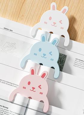 便携卡通可爱书册夹学生阅读平摊分页夹钢琴谱乐谱固定书本夹