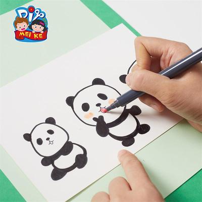 竹林里的熊猫儿童益智玩具手工diy制作材料包美术画画幼儿园礼物