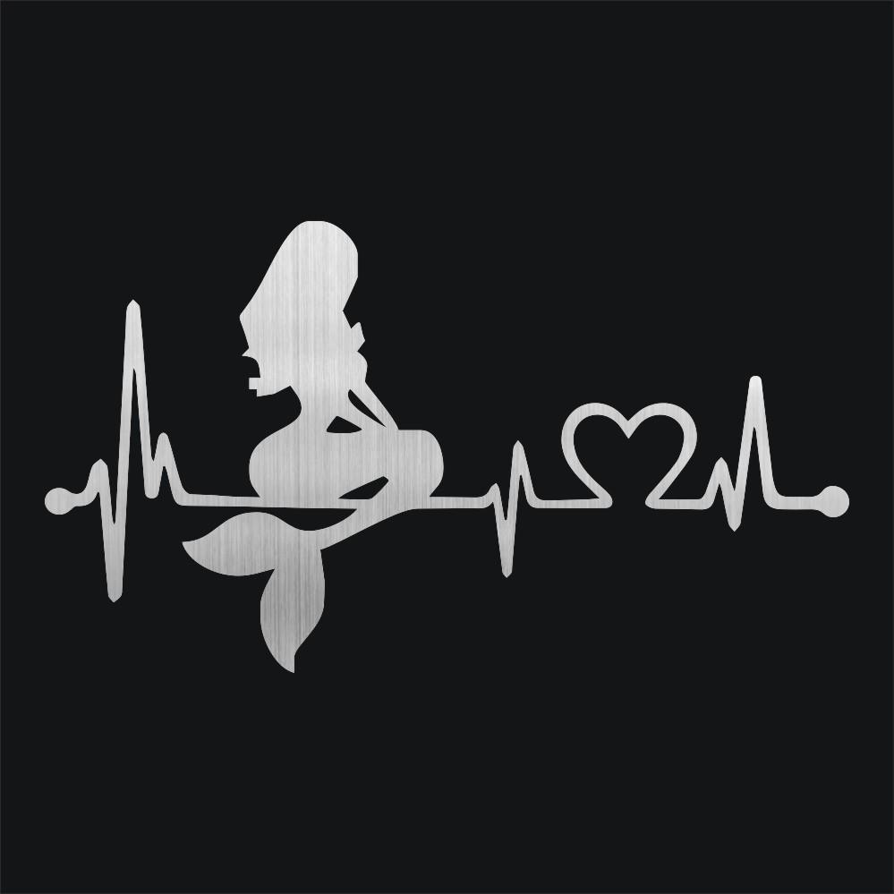 创意个性可定制PET车身贴车载装饰防水防刮车贴美人鱼炫彩车贴