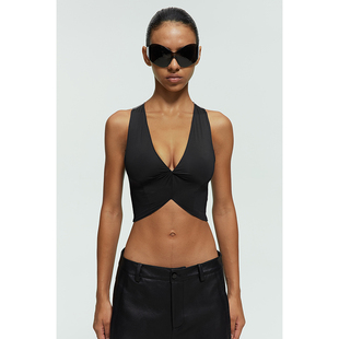 【年终巨惠 】handless inc | 撞色扭结贴身皮肤衣背心