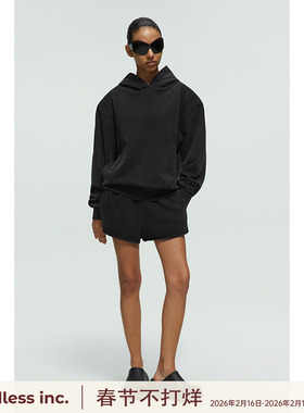 handless inc | unisex-窄腰头抽绳短卫裤