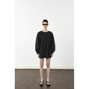 【年终巨惠 】handless inc 圆领长T oversize大版上衣女